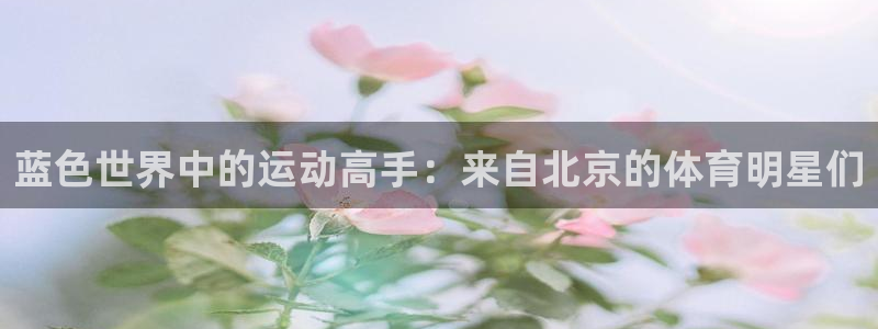 星速体育文化发展有限公司：蓝色世界中的运动高手：来自北京的体育明星们